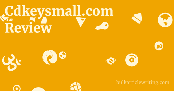 Cdkeysmall.com Review 1 by