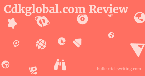 Cdkglobal.com Review 1 by Partners