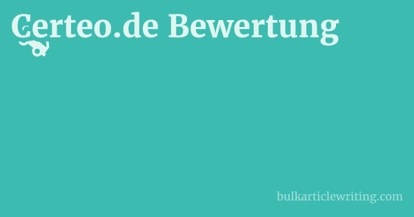 Certeo.de Bewertung 1 by