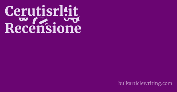 Cerutisrl.it Recensione 1 by