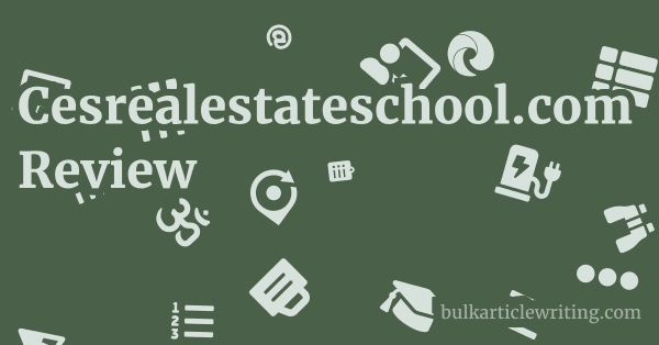 Cesrealestateschool.com Review 1 by
