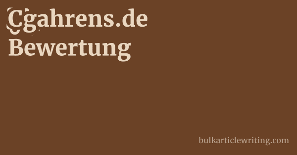 Cgahrens.de Bewertung 1 by