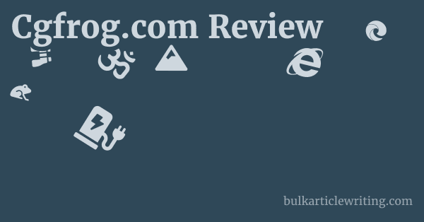 Cgfrog.com Review 1 by