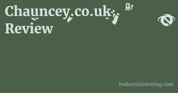 Chauncey.co.uk Review 2 by Chauncey.co.uk Review 1 by