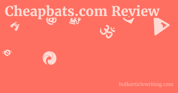 Cheapbats.com Review 1 by