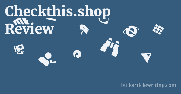 Checkthis.shop Review 1 by