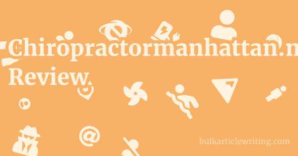 Chiropractormanhattan.nyc Review 1 by