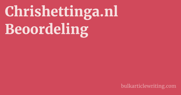 Chrishettinga.nl Beoordeling 1 by