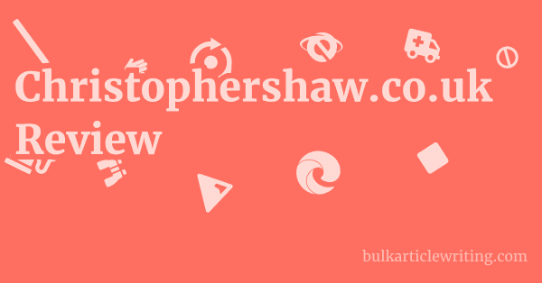 Christophershaw.co.uk Review 1 by