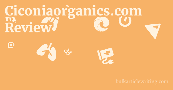 Ciconiaorganics.com Review 1 by