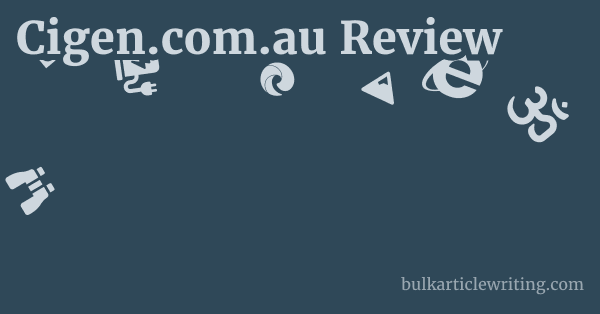 Cigen.com.au Review 1 by