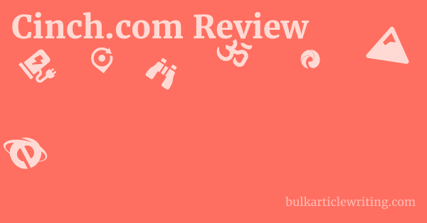 Cinch.com Review 1 by