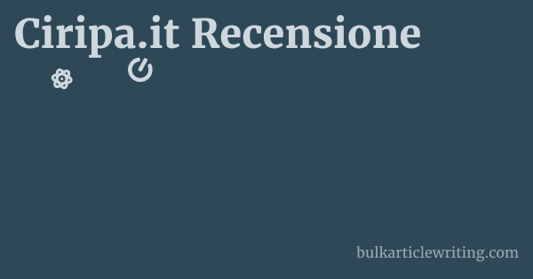 Ciripa.it Recensione 1 by
