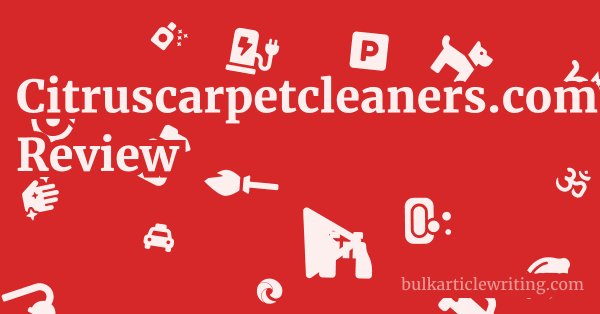 Citruscarpetcleaners.com Review 1 by