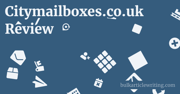 Citymailboxes.co.uk Review 1 by