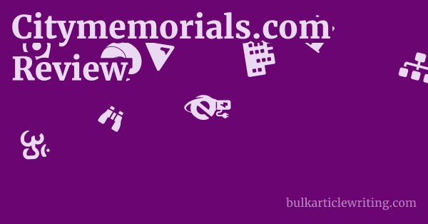 Citymemorials.com Review 1 by
