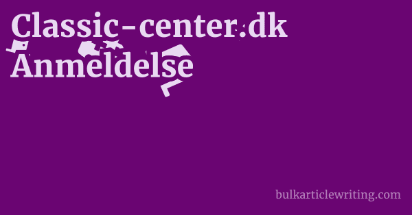 Classic-center.dk Anmeldelse 1 by