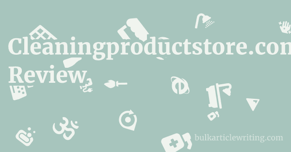 Cleaningproductstore.com Review 1 by Partners