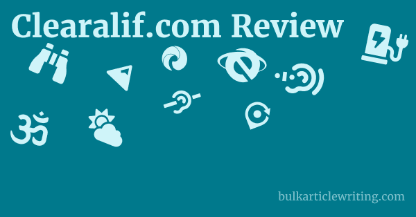 Clearalif.com Review 1 by Partners