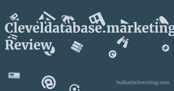Cleveldatabase.marketing Review 1 by