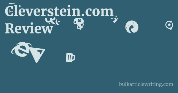 Cleverstein.com Review 1 by
