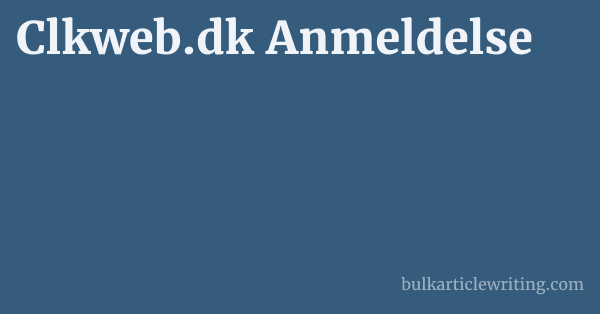Clkweb.dk Anmeldelse 1 by