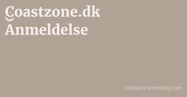 Coastzone.dk Anmeldelse 1 by