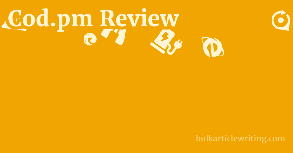Cod.pm Review 1 by Partners