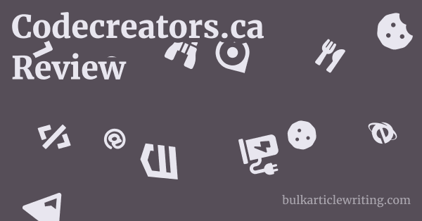 Codecreators.ca Review 1 by