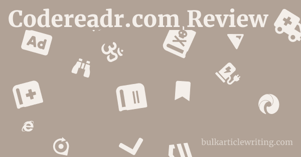 Codereadr.com Review 1 by