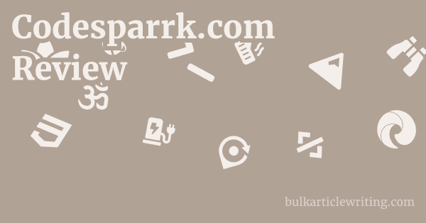 Codesparrk.com Review 1 by