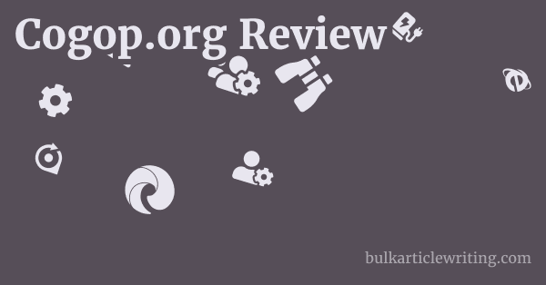 Cogop.org Review 1 by