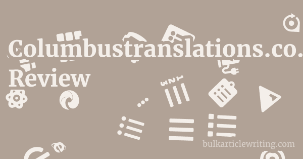 Columbustranslations.co.uk Review 1 by Partners