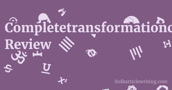 Completetransformationcoaching.com Review 1 by