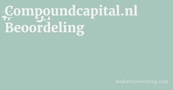 Compoundcapital.nl Beoordeling 1 by
