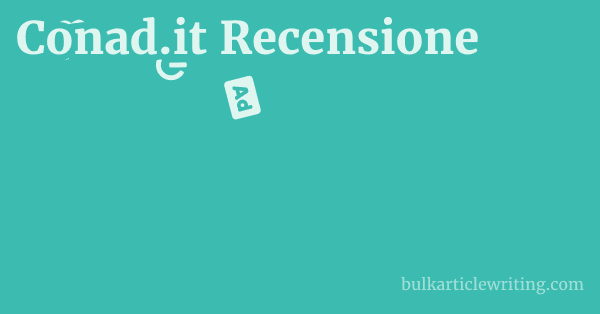 Conad.it Recensione 1 by Partners