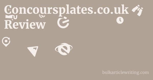 Concoursplates.co.uk Review 1 by