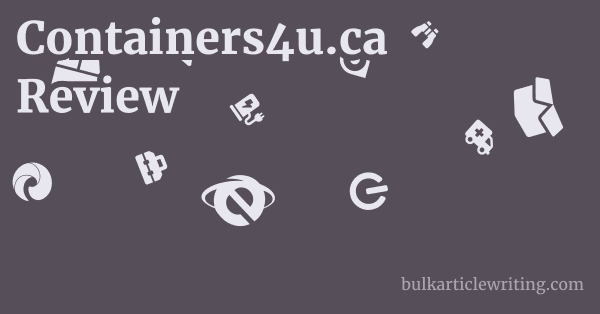 Containers4u.ca Review
