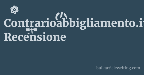 Contrarioabbigliamento.it Recensione 1 by