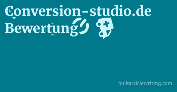 Conversion-studio.de Bewertung 1 by