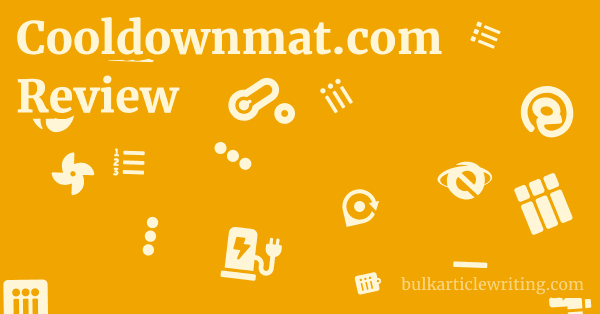 Cooldownmat.com Review 1 by