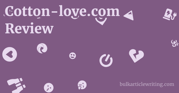 Cotton-love.com Review 1 by