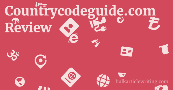 Countrycodeguide.com Review 1 by Partners