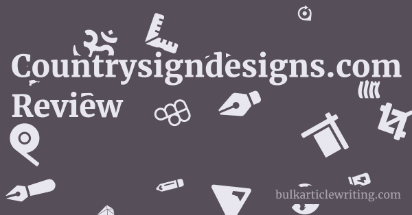 Countrysigndesigns.com Review 1 by