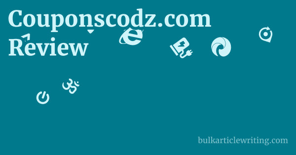 Couponscodz.com Review 1 by