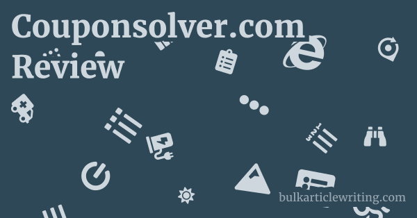 Couponsolver.com Review 1 by