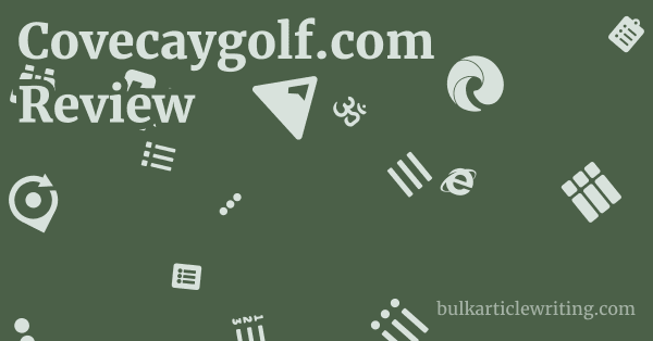 Covecaygolf.com Review 1 by Partners