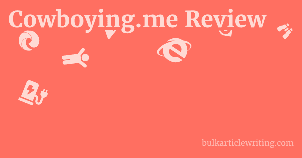 Cowboying.me Review 1 by