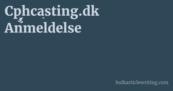 Cphcasting.dk Anmeldelse 1 by