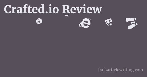 Crafted.io Review 1 by